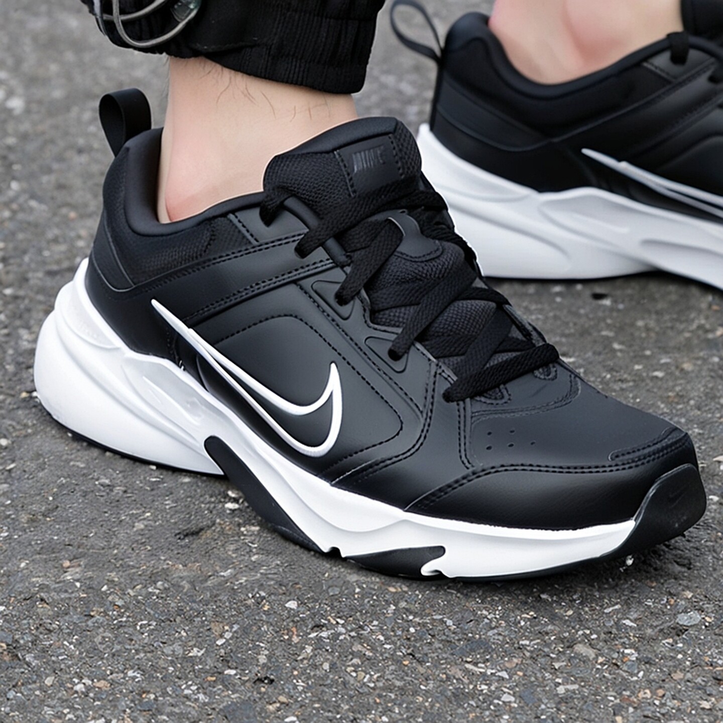 NIKE耐克复古皮面老爹鞋男鞋运动鞋新款慢跑休闲鞋鞋防滑跑步鞋