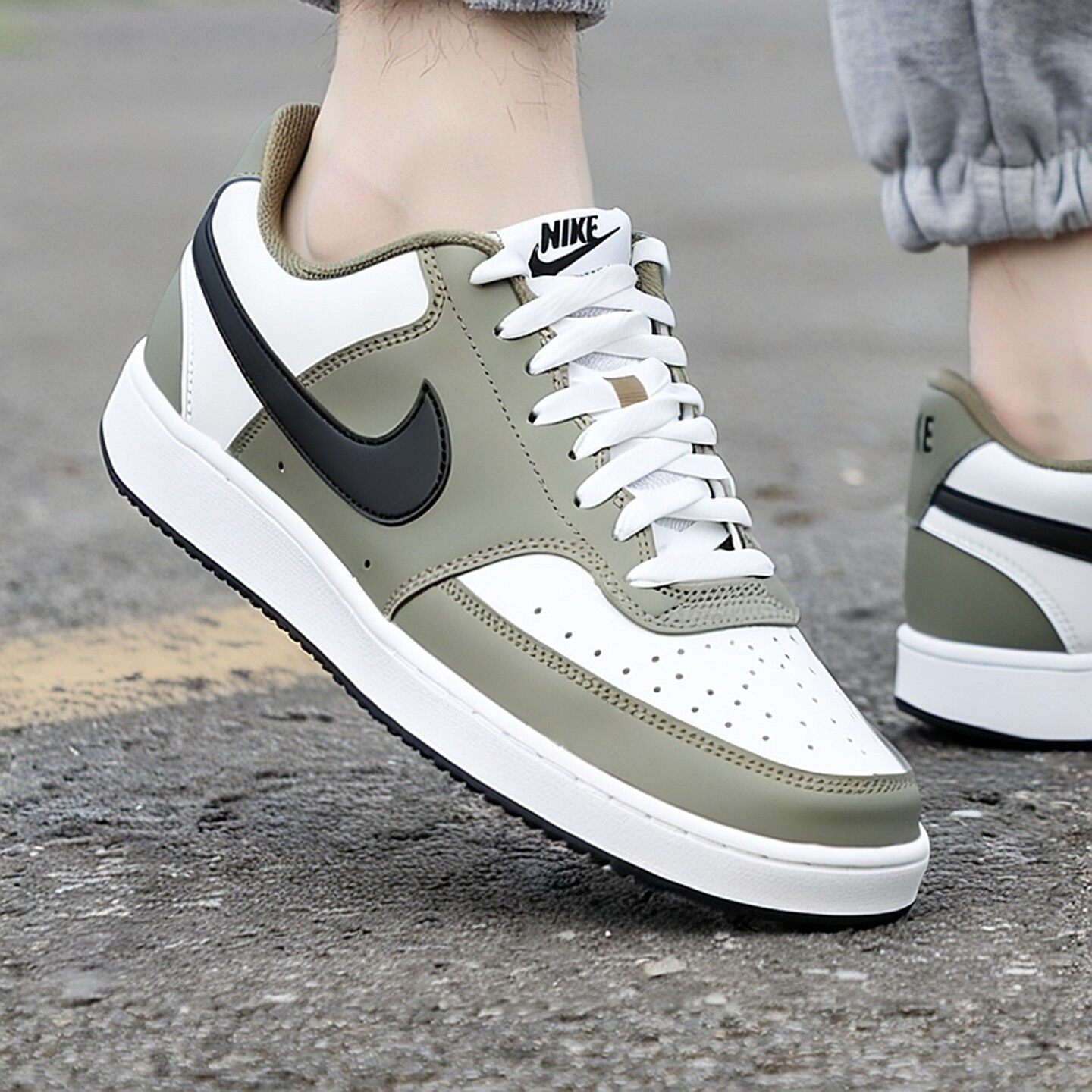 NIKE耐克简版空军一号男鞋板鞋春季新款运动鞋COURT 低帮休闲鞋