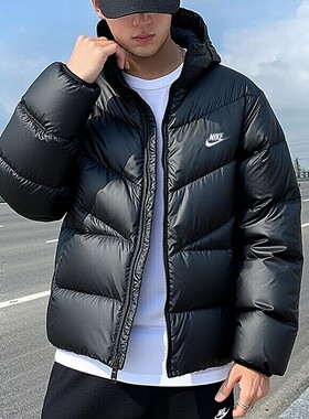 耐克官网正品运动羽绒服防水外套
