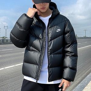 Nike耐克正品连帽羽绒服防水保暖运动外套冬季新款棉服厚款男上衣