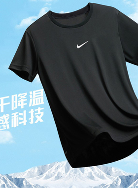 Nike耐克正品冰丝短袖男速干透气运动T恤跑步健身休闲半袖FB7933