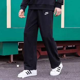 Nike耐克运动裤长裤男宽松纯棉篮球训练黑色户外休闲直筒裤HQ4423