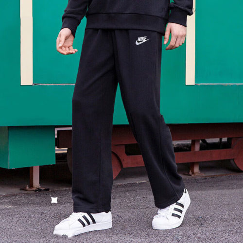 Nike耐克运动裤长裤男宽松纯棉篮球训练黑色户外休闲直筒裤HQ4423