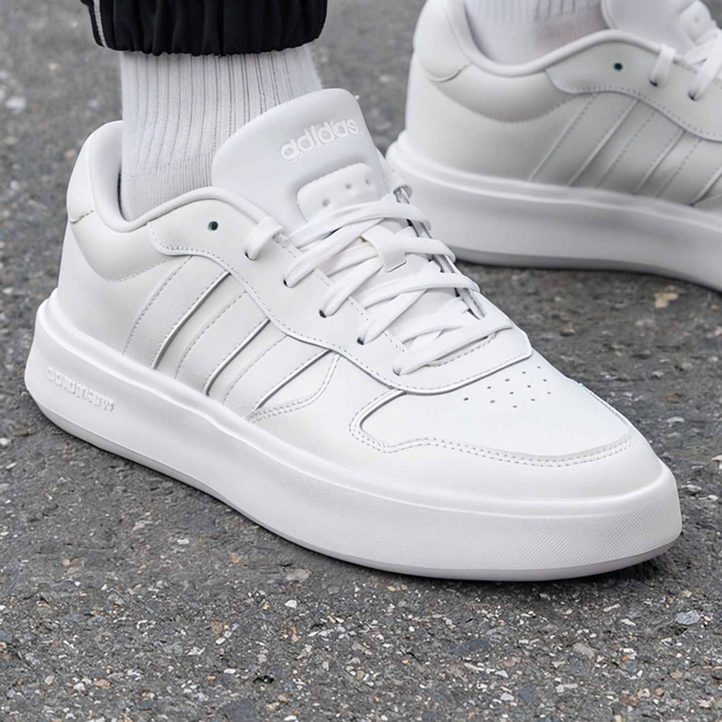 阿迪达斯小白鞋休闲鞋男鞋新款运动鞋COURTBLOCK低帮网球鞋板鞋