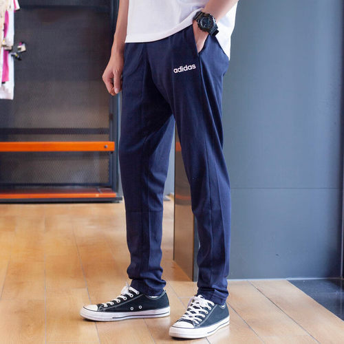 正品假一赔十长裤男夏藏青裤子