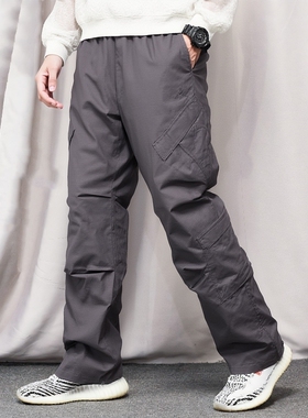 Jordan乔丹机能风直筒裤AJ篮球长裤新款男裤宽松运动裤子梭织卫裤