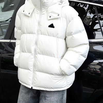 正品假一赔十白色羽绒服男冬外套