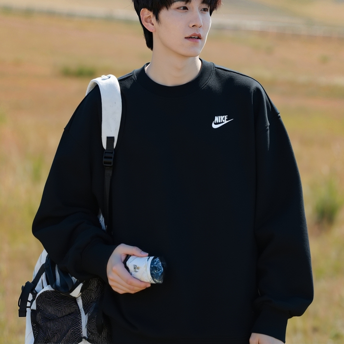 耐克官方正品男子圆领卫衣套头衫
