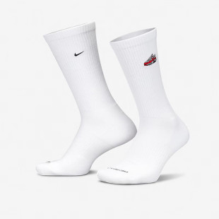 Nike耐克袜子白色跑步运动袜男女休闲高筒袜官方正品 长筒训练棉袜