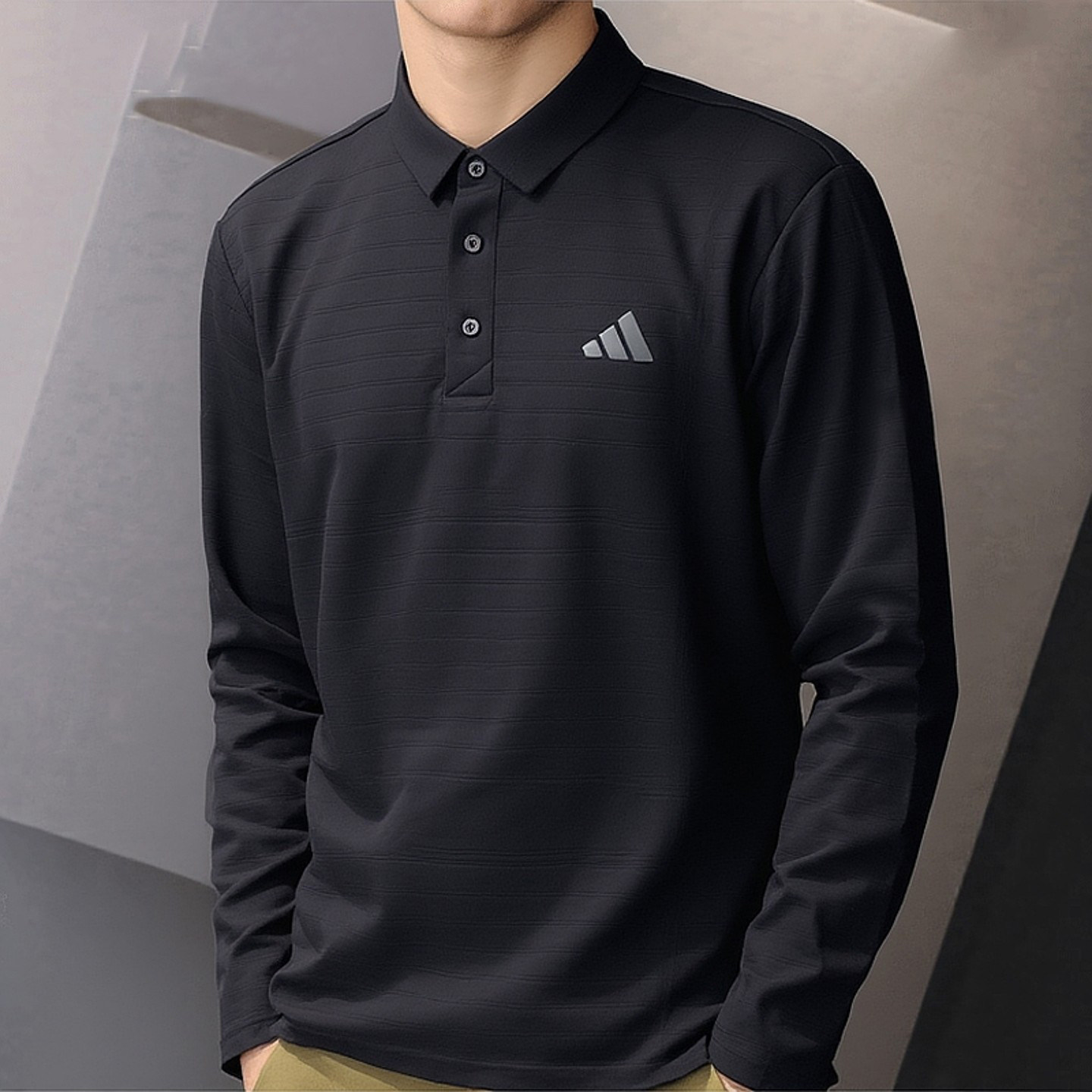 阿迪达斯运动长袖T恤男春季新款透气弹力翻领polo休闲快干健身衣,运动服/休闲服装,运动T恤,淘宝优惠券,粉丝福利购,淘宝优惠卷