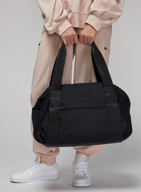 Jordan黑色行李包耐克正品男女斜挎包手提拎包AJ运动休闲包HF7292