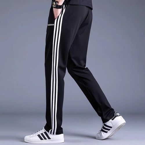正品宽松大码阿迪达斯男裤子春