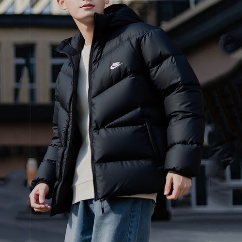 NIKE耐克保暖羽绒服男装2025冬新款连帽棉羽夹克运动服外套HQ7791