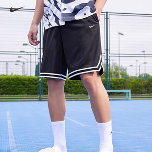 新款 Nike耐克篮球速干短裤 男正品 黑色透气运动裤 DH7161 休闲五分裤
