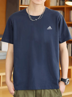 正品假一赔十短袖男装夏纯色T恤