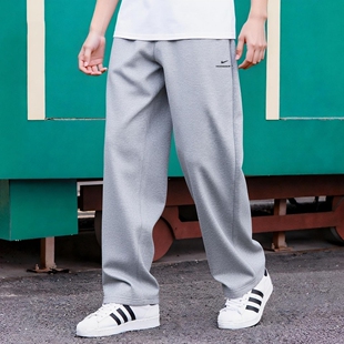 Nike耐克裤子灰色加绒长裤厚款直筒长裤冬季新款男裤运动裤IM6334
