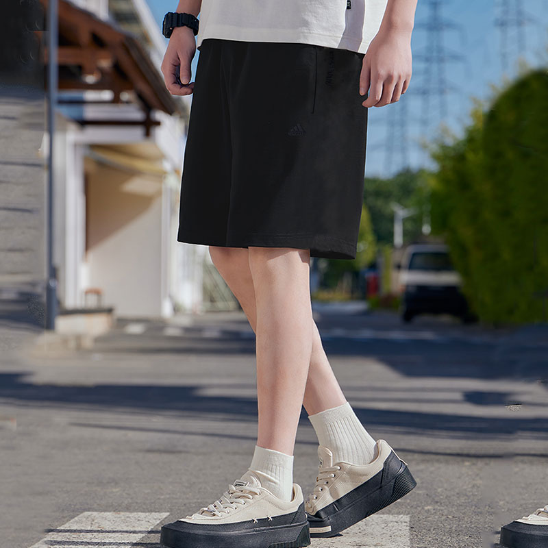 阿迪达斯短裤男夏季新款篮球运动裤针织宽松大裤衩美式棉质五分裤