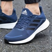 男鞋 新款 Duramo 阿迪达斯跑步鞋 SL轻便训练网面透气蓝色运动鞋