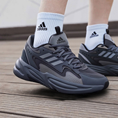 冬季 新款 灰色复古休闲鞋 阿迪达斯男女鞋 缓震情侣OZWAVE厚底老爹鞋