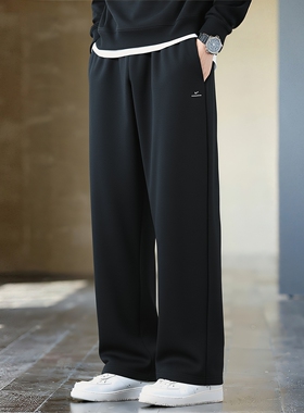 宽松直筒裤Nike耐克加绒裤子冬季新款男裤厚款运动裤休闲裤IM6334