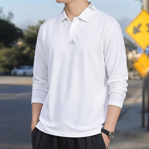 阿迪达斯高尔夫男装男士速干弹力透气户外POLO衫T恤运动跑步上衣