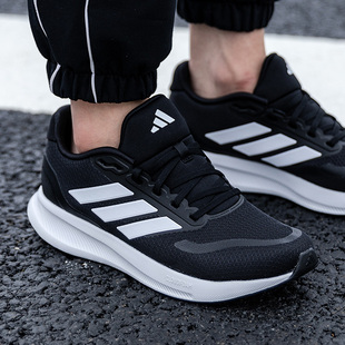 阿迪达斯跑步鞋男鞋新款透气网面健步缓震RUNFALCON 5耐磨运动鞋