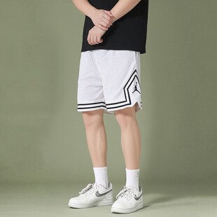 Jordan乔丹速干篮球短裤AJ冰丝运动裤速干健身男裤透气网眼五分裤