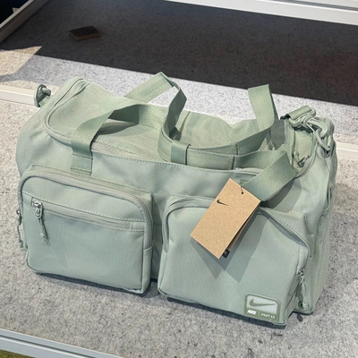 Nike耐克健身包训练包单肩包正品男女斜挎包绿色单肩包手拎运动包