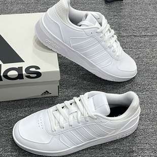 adidas阿迪达斯小白鞋男夏季新款皮面休闲鞋复古低帮网球透气板鞋