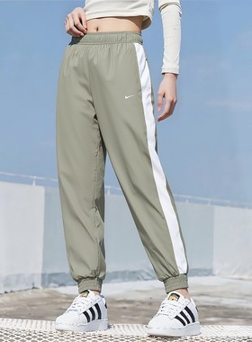 耐克官方正品绿色运动长裤小脚裤