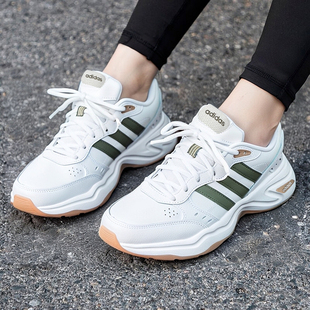 阿迪达斯老爹鞋女冬季新款透气复古小白鞋网球低帮耐磨运动休闲鞋