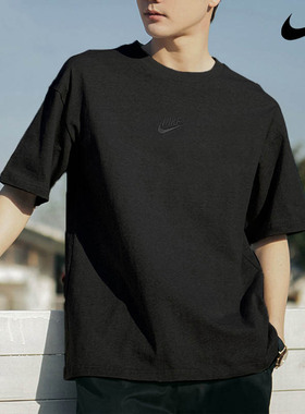 Nike耐克正品宽松短袖男纯棉上衣运动T恤夏季新款休闲半袖DO7393