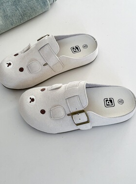 2026薄底包头半拖鞋女春夏季外穿一脚蹬勃肯鞋女韩版鞋远波22117