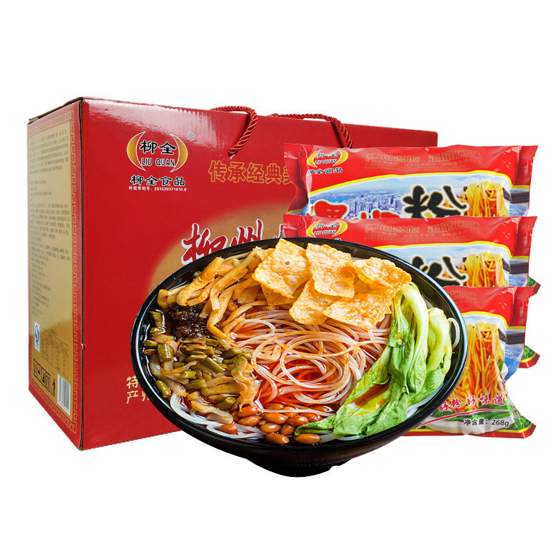 柳全螺蛳粉268g*10袋礼盒柳州好欢新鲜米粉螺丝粉方面面美味