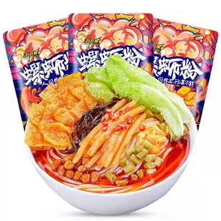 好欢螺加量版螺蛳粉400gX10包装袋礼盒加辣加臭加腐竹柳州螺狮粉