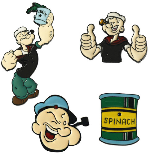 大力水手周边Popeye波派徽章胸针