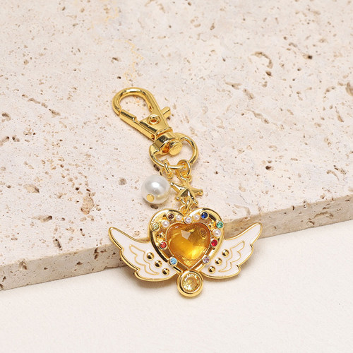 美少女战士挂件翅膀爱心钥匙扣女