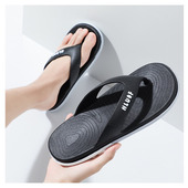 哈罗芙人字拖外穿防滑耐磨踩屎感运动沙滩批发不臭脚男士 夹脚趾凉