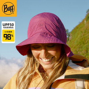 BUFF春夏轻量徒步渔夫帽遮阳防晒盆帽透气钓鱼帽防紫外线冲浪帽子