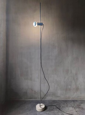 点光意大利Oluce Agnoli 387落地灯 包豪斯复古金属客厅卧室书房