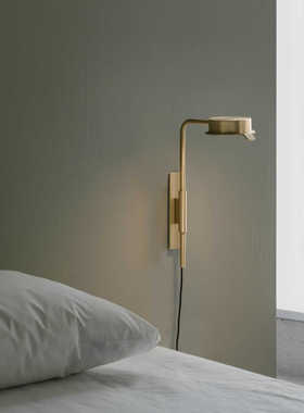 点光瑞典Wastberg w102 Chipperfield壁灯 现代大师黄铜LED床头