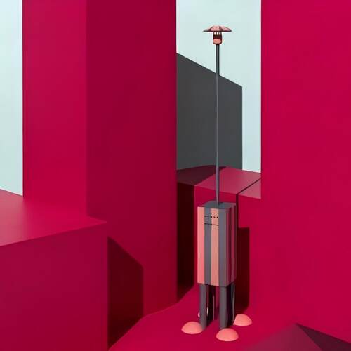 Memphis客厅孟菲斯氛围感落地灯