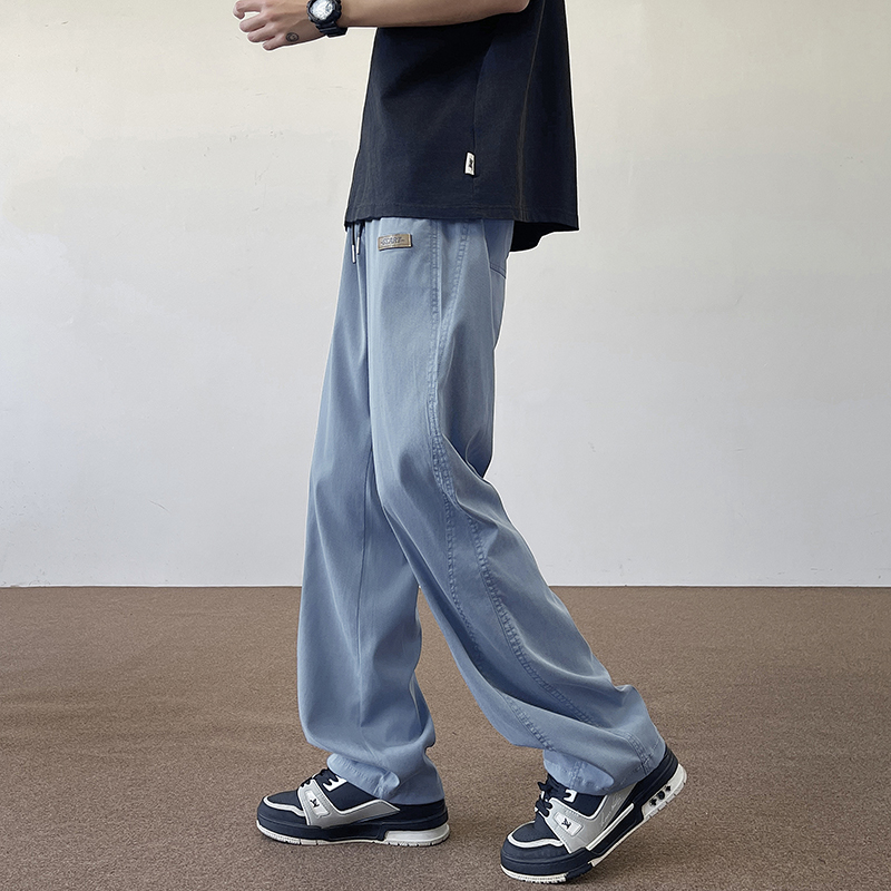 夏季薄款加长裤子男190高个子天丝冰丝透气速干裤115cm休闲运动裤