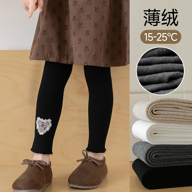女童打底裤春秋薄绒连裤袜