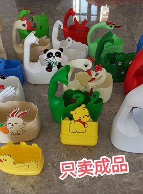 洗衣液瓶子创意花盆废旧物品手工制作成品塑料瓶手工制作自制花盆