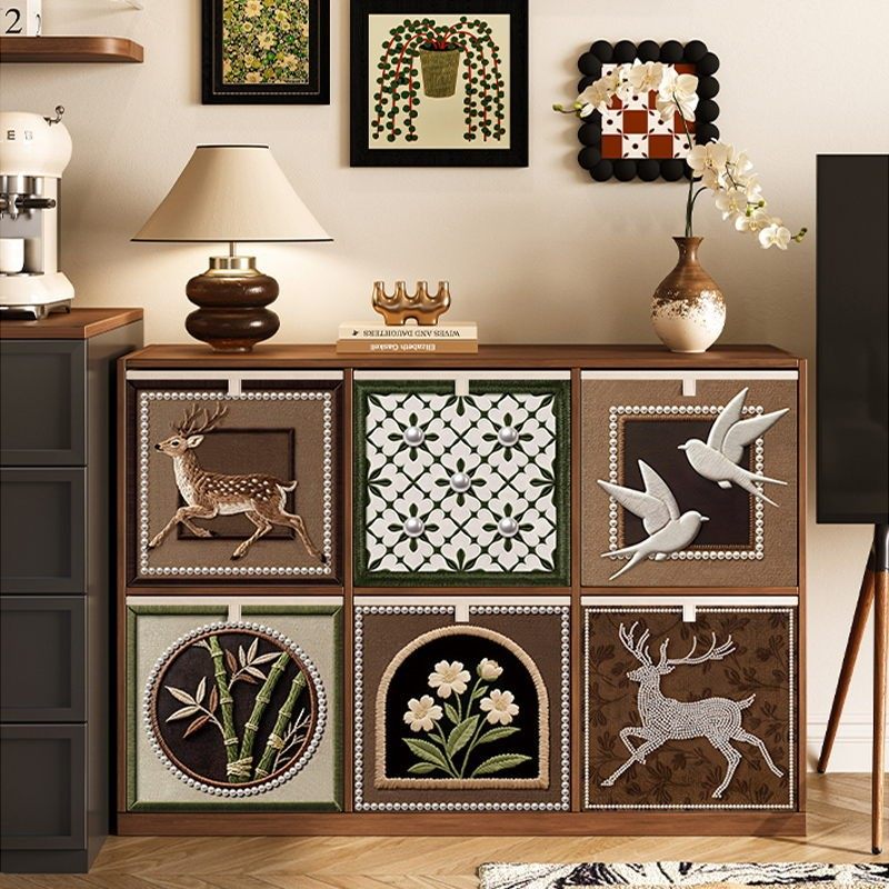 中古风折叠收纳箱无纺布可折叠