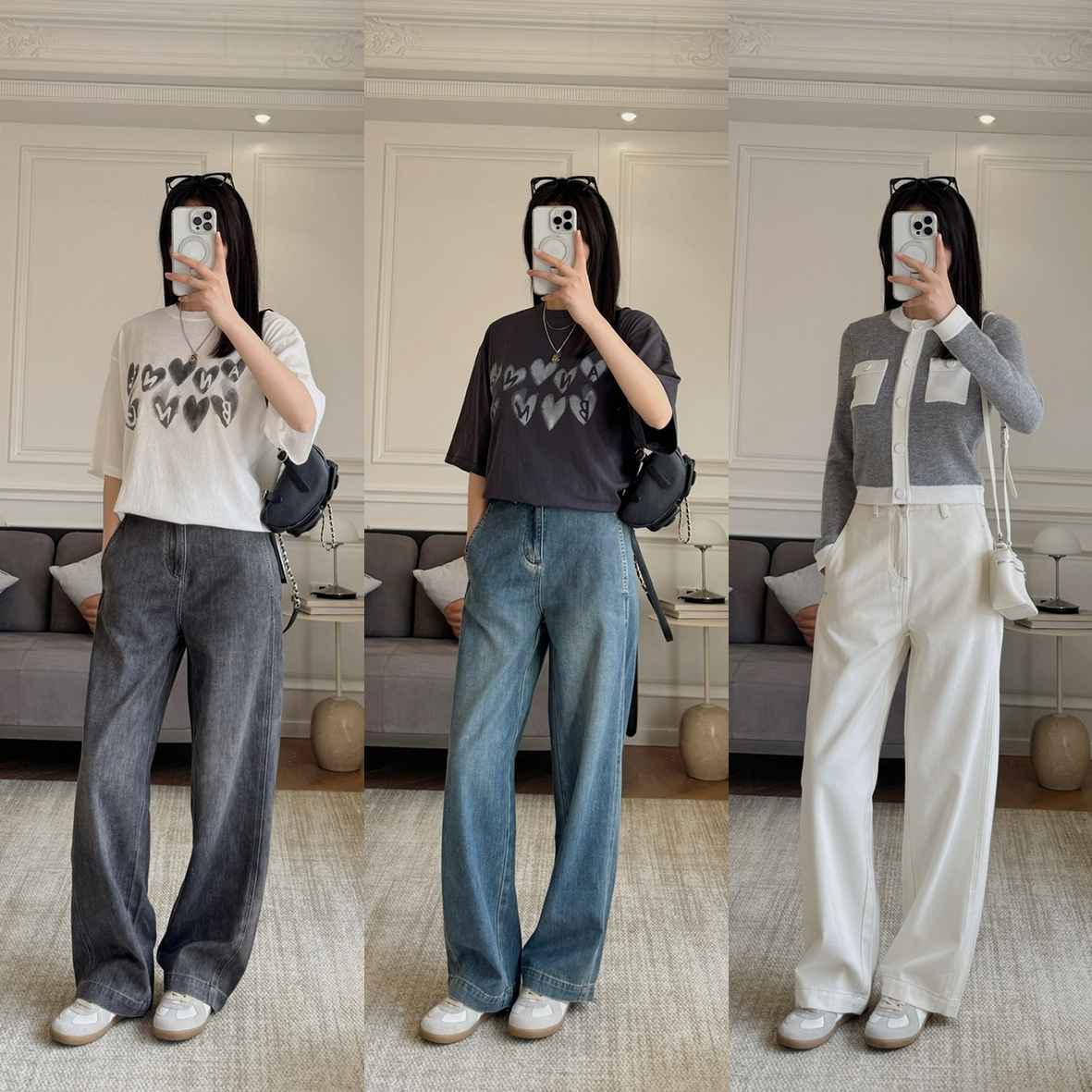 现货~宝藏裤型日本三菱三醋酸×汉麻混纺~侧缝前移香蕉廓形牛仔裤