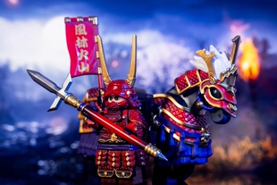 人仔工厂 第三方 日本武士系列 赤备军 风林火山 侵略如火 积木