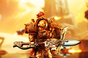 第三方 人仔工厂 星际系列 战锤 禁军 终结者连长 拼插积木 玩具