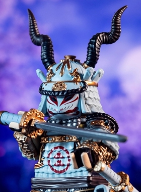 第三方 人仔工厂 对马岛系列 境井仁家传铠甲V3白色恶魔 拼插积木